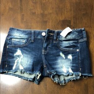 Distressed Jean Shorts